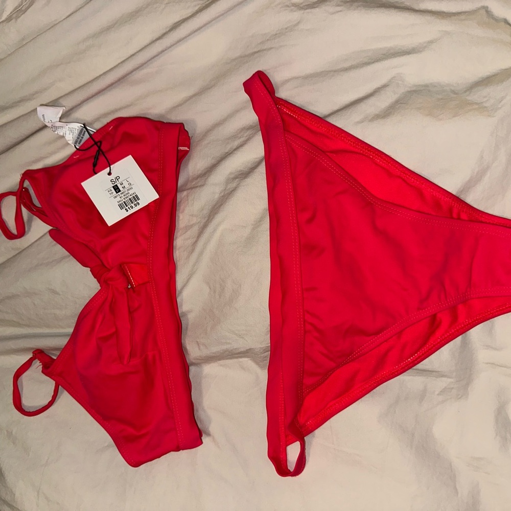 Revamped Bold Red Swimwear